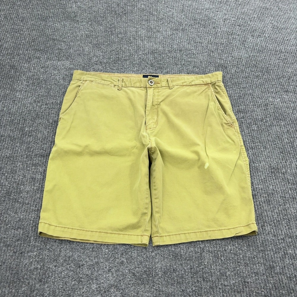 American Eagle Shorts Men 36 Khaki Cotton Spandex Prep Chino Casual Summer Style